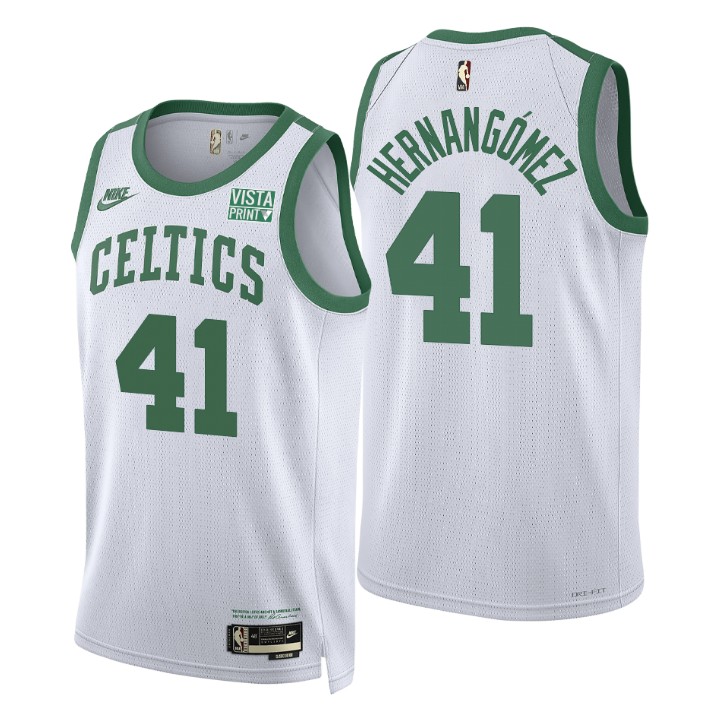 Men's Boston Celtics Juancho Hernangomez #41 Year Zero Classic Edition 75th Season Jersey 2401VRVW